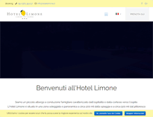 Tablet Screenshot of hotellimone.it